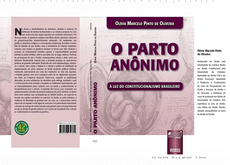 Lançamento do livro “O parto Anônimo à luz do constitucionalismo brasileiro”